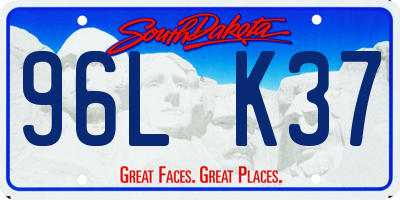 SD license plate 96LK37