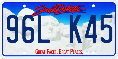 SD license plate 96LK45