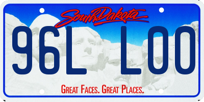 SD license plate 96LL00