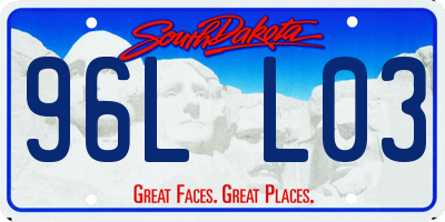 SD license plate 96LL03