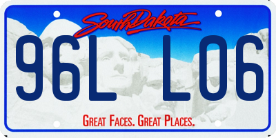 SD license plate 96LL06
