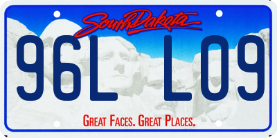 SD license plate 96LL09