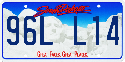 SD license plate 96LL14