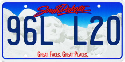 SD license plate 96LL20