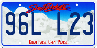 SD license plate 96LL23