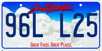SD license plate 96LL25