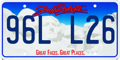 SD license plate 96LL26