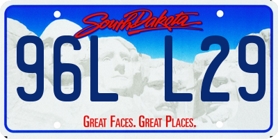 SD license plate 96LL29