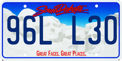 SD license plate 96LL30