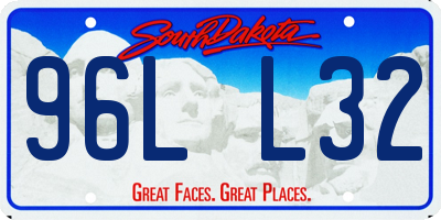 SD license plate 96LL32