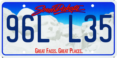 SD license plate 96LL35
