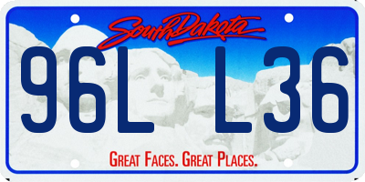SD license plate 96LL36