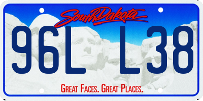 SD license plate 96LL38