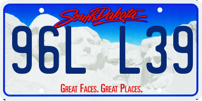 SD license plate 96LL39