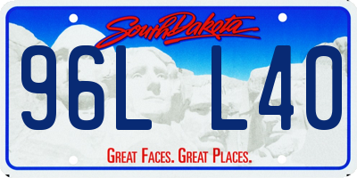 SD license plate 96LL40