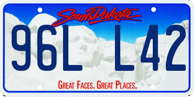 SD license plate 96LL42