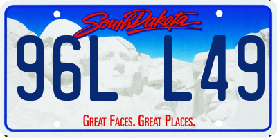 SD license plate 96LL49
