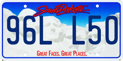 SD license plate 96LL50