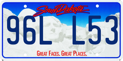 SD license plate 96LL53