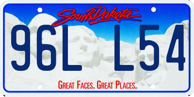 SD license plate 96LL54