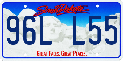 SD license plate 96LL55