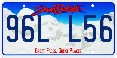 SD license plate 96LL56
