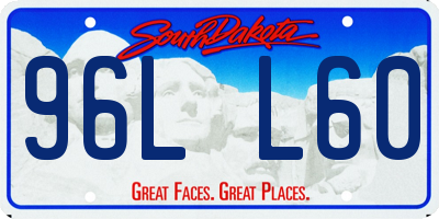 SD license plate 96LL60