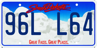 SD license plate 96LL64