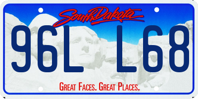 SD license plate 96LL68