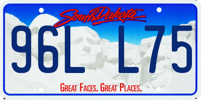 SD license plate 96LL75