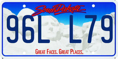 SD license plate 96LL79