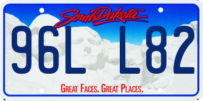 SD license plate 96LL82