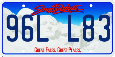 SD license plate 96LL83