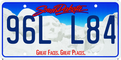 SD license plate 96LL84