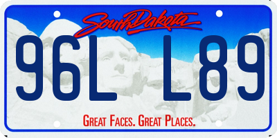 SD license plate 96LL89