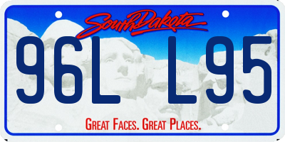 SD license plate 96LL95