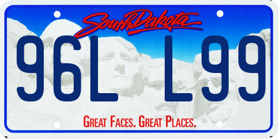SD license plate 96LL99