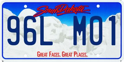 SD license plate 96LM01