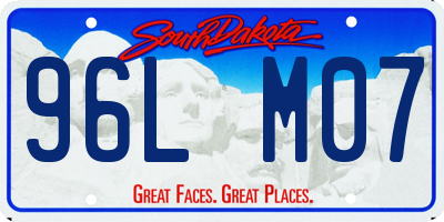 SD license plate 96LM07