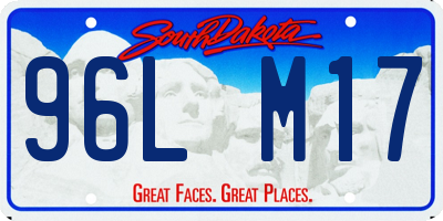 SD license plate 96LM17