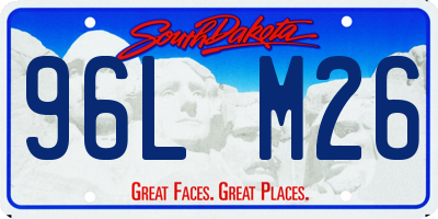SD license plate 96LM26
