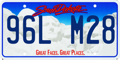 SD license plate 96LM28