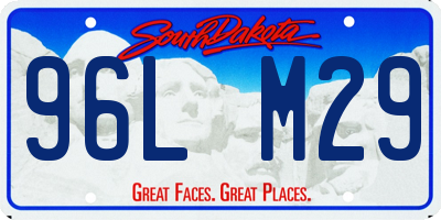 SD license plate 96LM29