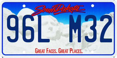 SD license plate 96LM32