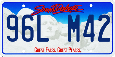 SD license plate 96LM42