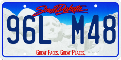 SD license plate 96LM48