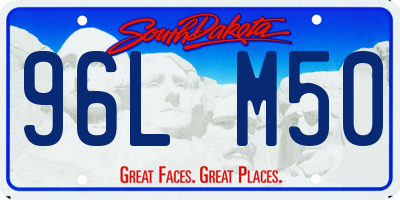 SD license plate 96LM50