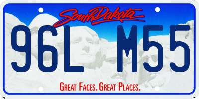 SD license plate 96LM55