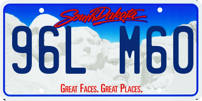 SD license plate 96LM60