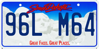 SD license plate 96LM64